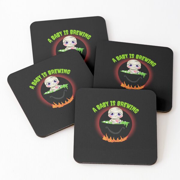 Item preview, Brewing up a little baby, halloween pregnancy announcement designed and sold by reka88.