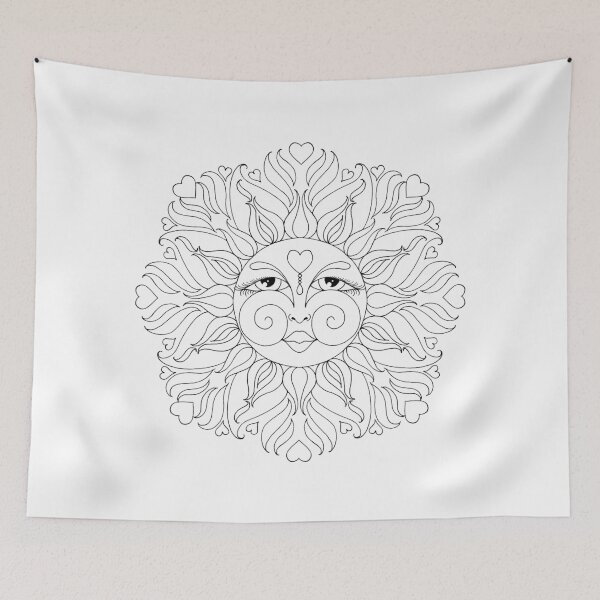 Item preview, Celestial Heart Sun designed and sold by Tabby's Tangled Art.