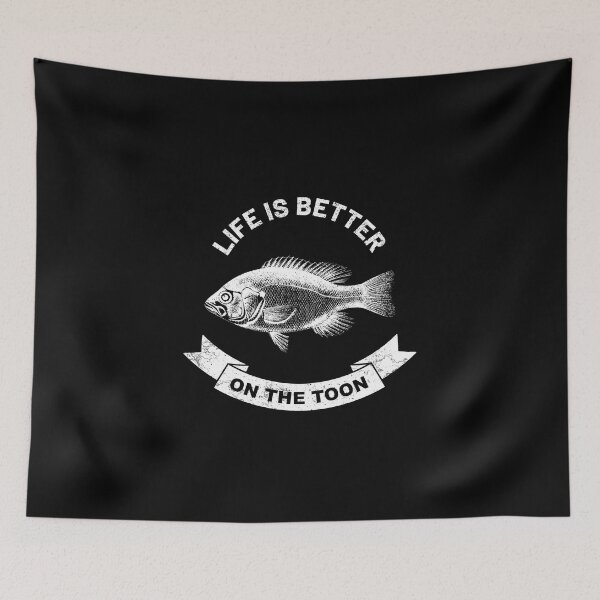 Item preview, Life is better on the toon fish fishing retro designed and sold by absolutdesign.