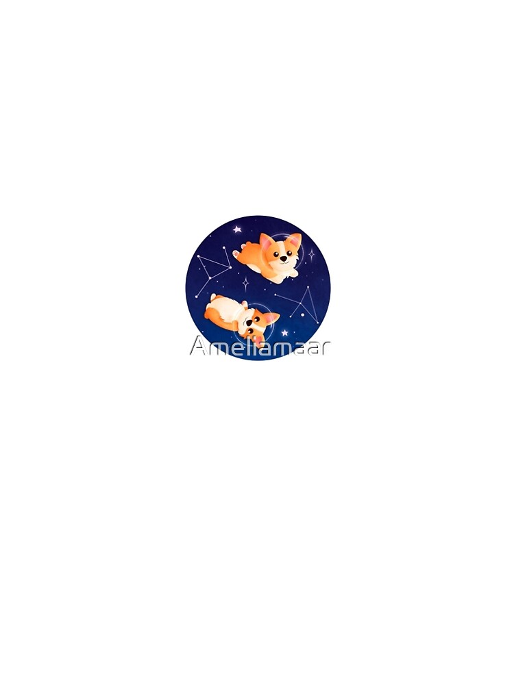 Corgi in Space by Ameliamaar