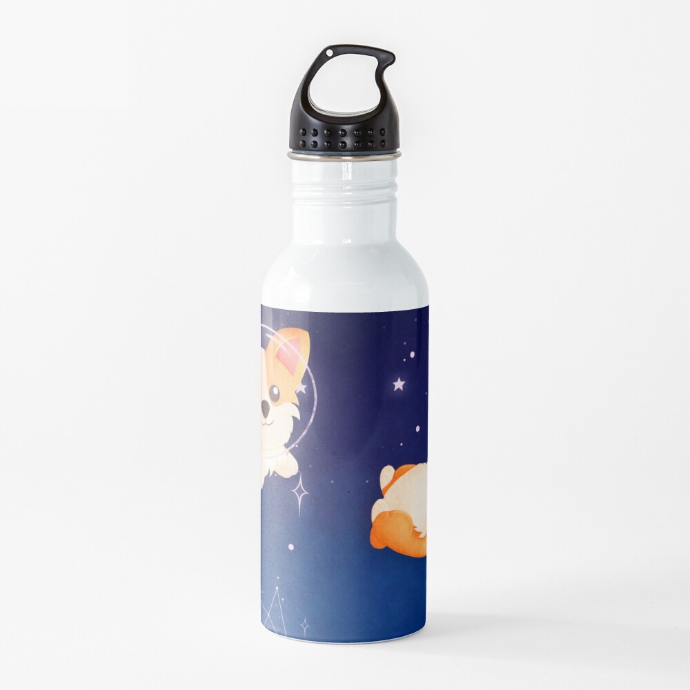 Corgi in Space Water Bottle