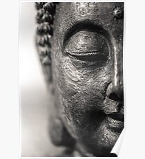 Buddha - Black And White Spiritual Motivational Design For Avery Buddhist And Yoga Addict Poster