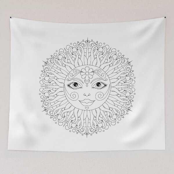 Item preview, Celestial Sun II designed and sold by Tabby's Tangled Art.