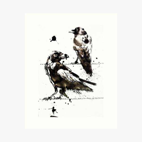 Hugin & Munin Art Print