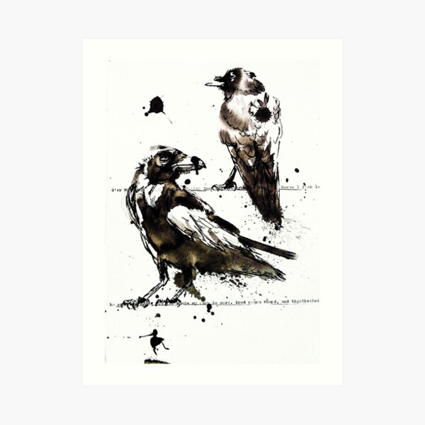 Hugin & Munin Art Print