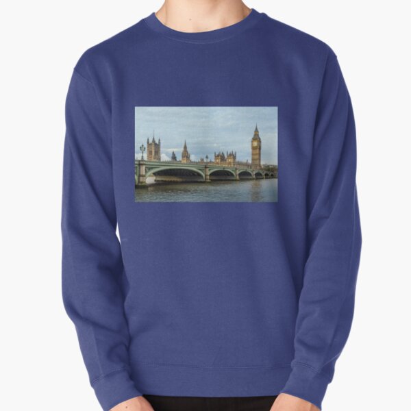 Westminster Bridge and Big Ben, London Pullover Sweatshirt