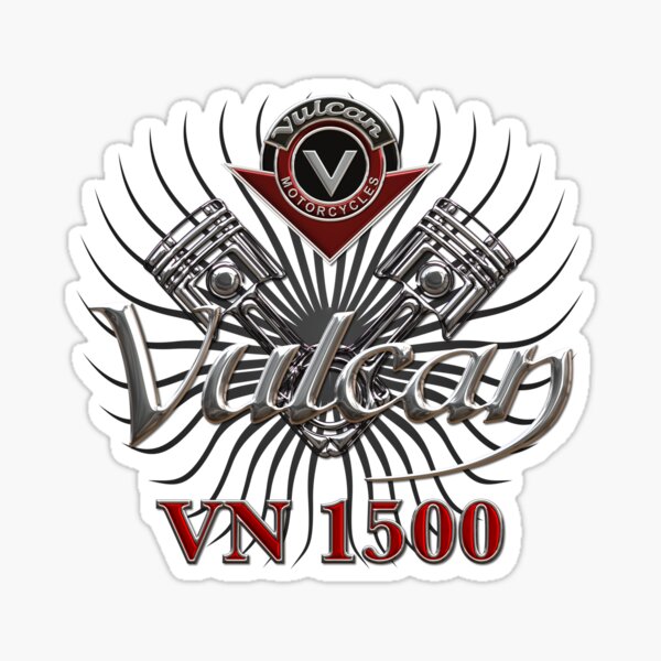 "Vulcan VN 1500 Kolben" Sticker von VulcanVN Redbubble