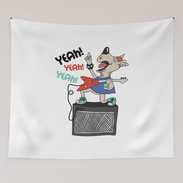 Item preview, Rockstar Dog Playing Electric Guitar Graphic Design designed and sold by zoripet Store.
