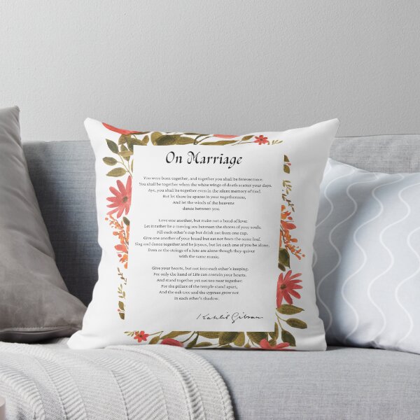 Item preview, On Marriage, from The Prophet, by libanese author Gibran Khalil Gibran - Romantic Love Book quote with author signature designed and sold by Storyphyle.
