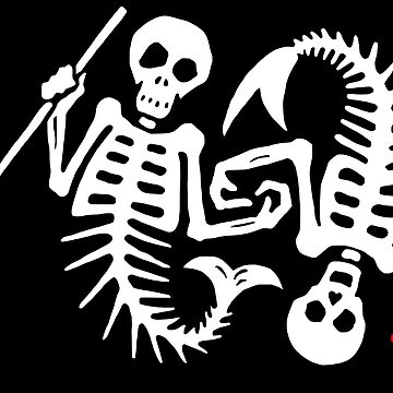 Vorschaubild zum Design Unsere Flagge bedeutet Tod [OFMD] s2 Skeleton Mermaids Logo von LawTurley