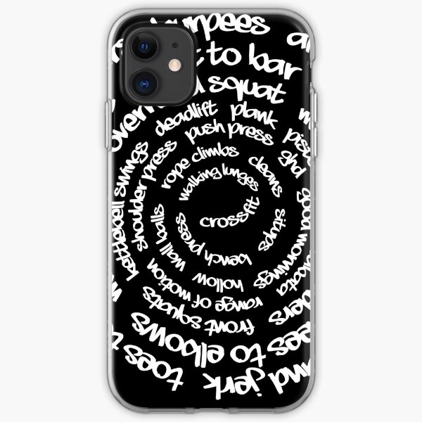 Crossfit - Spiral Words iPhone Soft Case