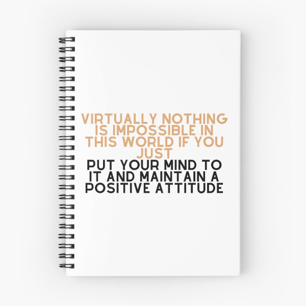 Item preview, Virtually nothing is impossible in this world if you just put your mind to it and maintain a positive attitude designed and sold by Mawter.