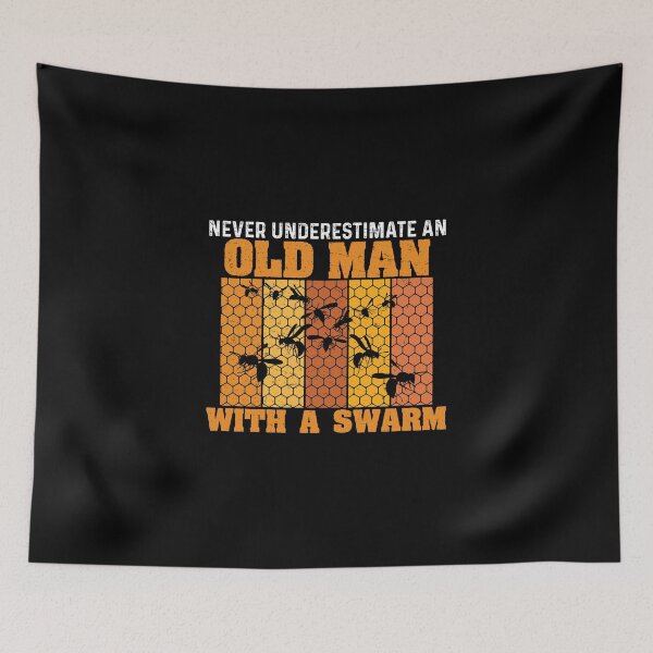 Item preview, Never Underestimate An Old Man Funny Bee Humor For Beekeeper designed and sold by StrongShirts.