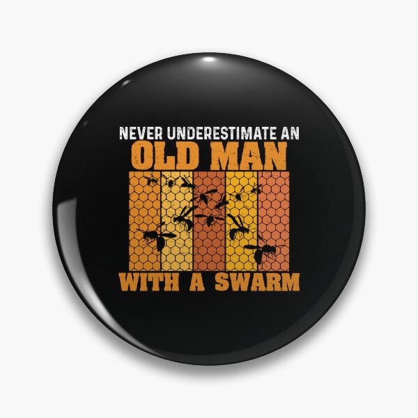 Item preview, Never Underestimate An Old Man Funny Bee Humor For Beekeeper designed and sold by StrongShirts.