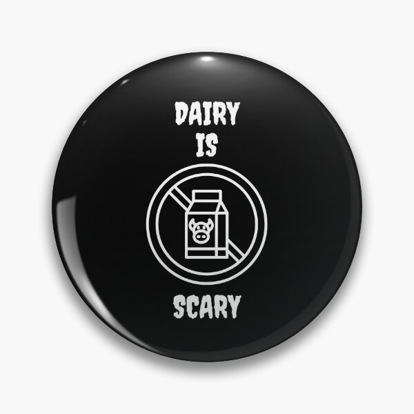 Artikelvorschau, Dairy is scary Sticker entworfen und verkauft von Suzy Perez Art.