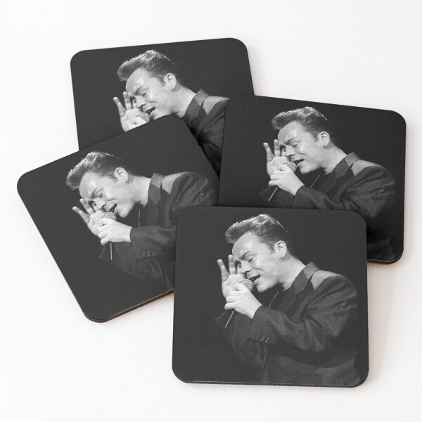 Item preview, Ali Campbell - UB40 - BW Photograph designed and sold by ConcertImages.