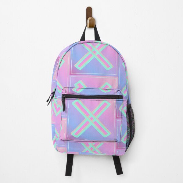 Item preview, pattern of an X in pink and purple tones with an urban style. designed and sold by kitsuneins.