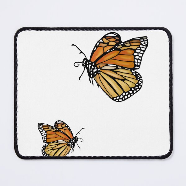 Item preview, Two orange butterflies flying designed and sold by AprilleRose.