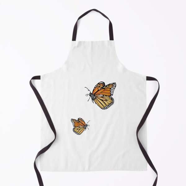 Item preview, Two orange butterflies flying designed and sold by AprilleRose.