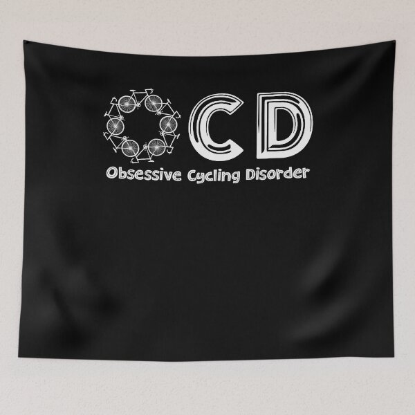 Item preview, OCD Obsessive Cycling Disorder bike bicycle funny vintage funny designed and sold by elizabethdawnn.