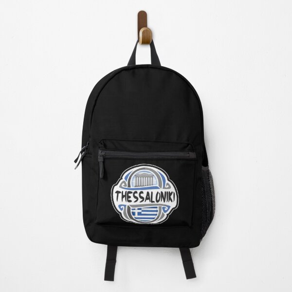 Item preview, Thessaloniki Greece Flag Badge Travel Souvenir Stamp designed and sold by TeeHome.