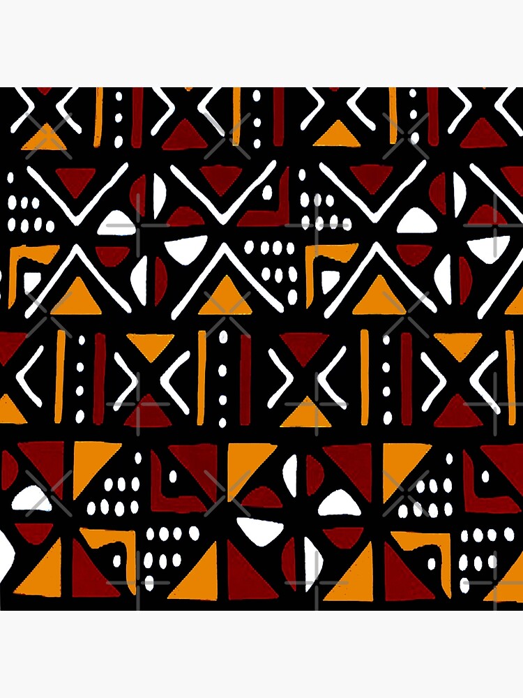 Best African Bathroom Rug Mat Kuba Print by bynelo - Bath Mats