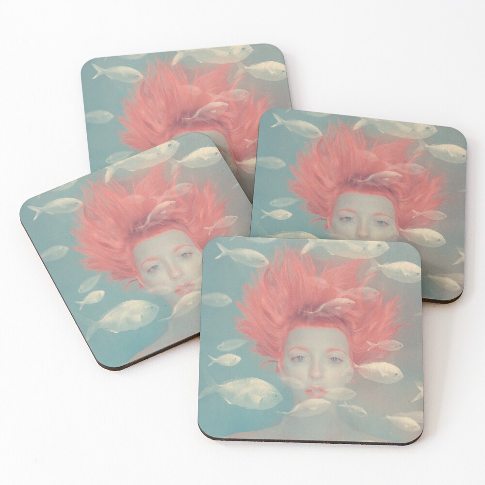 My imaginary fishes Coasters (Set of 4)