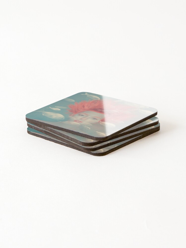 Alternate view of My imaginary fishes Coasters (Set of 4)