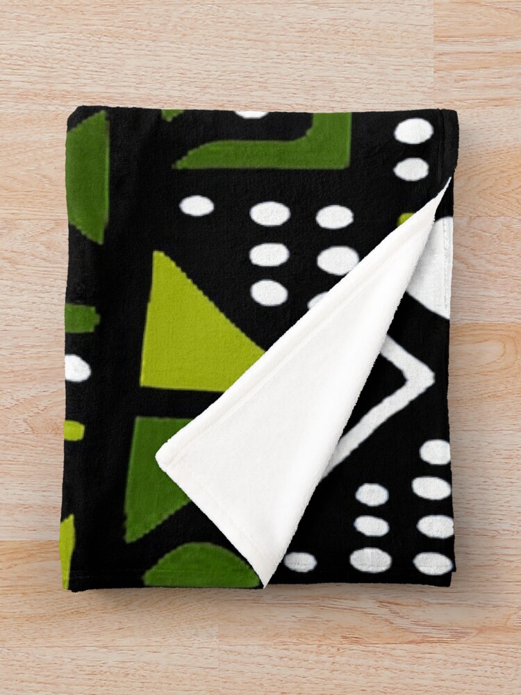 Lime Green Mudcloth African Tribal Print