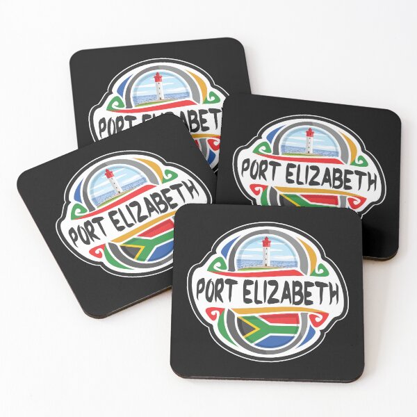 Item preview, Port Elizabeth South Africa Flag Badge Travel Souvenir Stamp designed and sold by TeeHome.