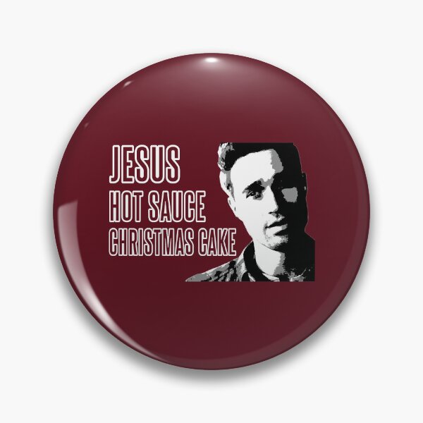 Item preview, Jesus Hot Sauce Christmas Cake - Mike Edition Until Dawn Famous Horror Movie Actors Watch Suspense A designed and sold by AsernetArt.