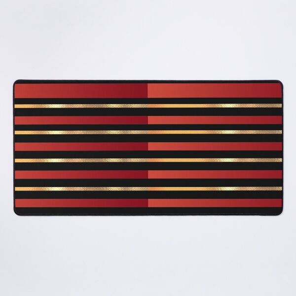 Item preview, festive christmas black red and golden glitter stripes designed and sold by PRETTY-PEARLS.