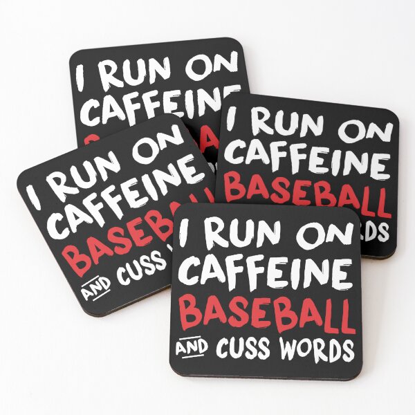 Artikelvorschau, Ich laufe auf Koffein-Baseball und Schimpfwörtern entworfen und verkauft von TendyTees.