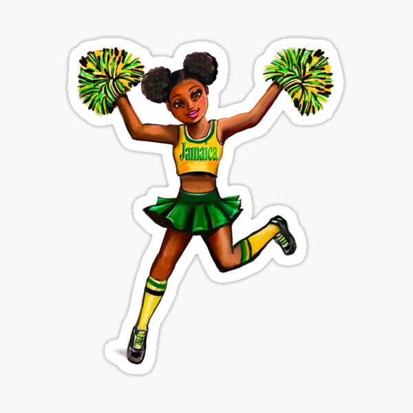 Cheerleader Pink Pom Poms Sticker for Sale by ClothingIL