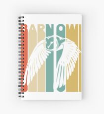 Barn Owl Silhouette Spiral Notebooks Redbubble