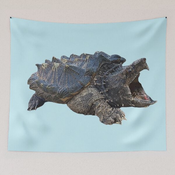 Item preview, Alligator Snapping Turtle Color Design Painting  designed and sold by designsasstultd.