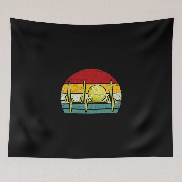 Item preview, Tennis Heartbeat Retro Tennis Ball For Players And Coaches Retro Tennis Heartbeat Gift I Lo designed and sold by krbqalice.