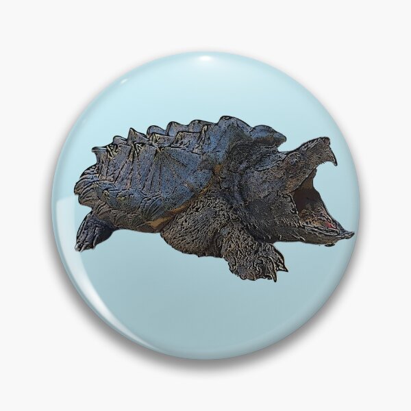 Item preview,  Alligator Snapping Turtle Black Alternate Design Painting  designed and sold by designsasstultd.