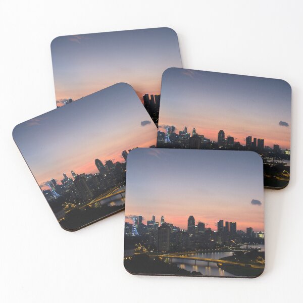 Item preview, Singapore Skyline at Dusk designed and sold by Kasia Design.