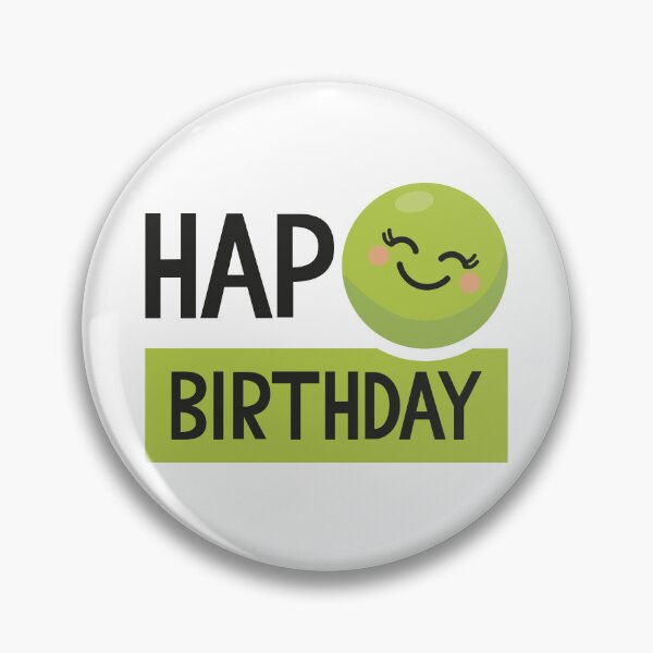 Item preview, Hap-Pea (Happy) Birthday designed and sold by VicEllisArt.