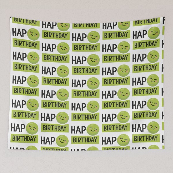 Item preview, Hap-Pea (Happy) Birthday designed and sold by VicEllisArt.