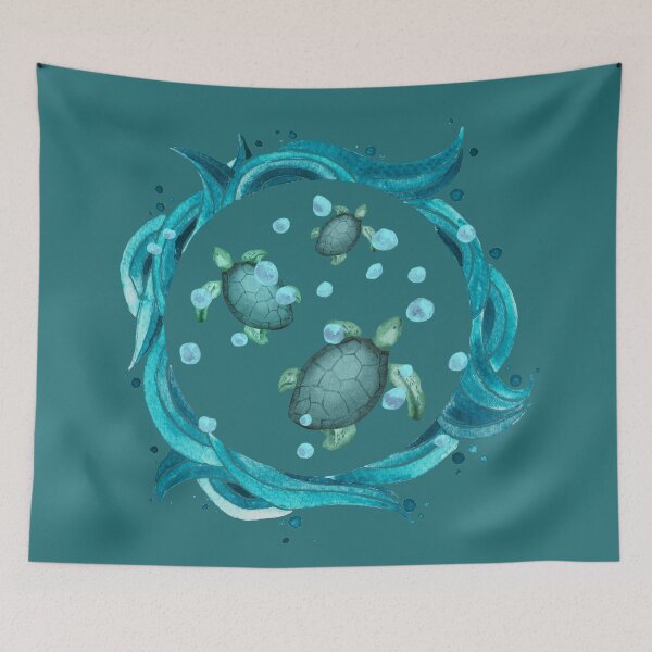 Item preview, Sea Turtle Family designed and sold by Vanessa Hogle.