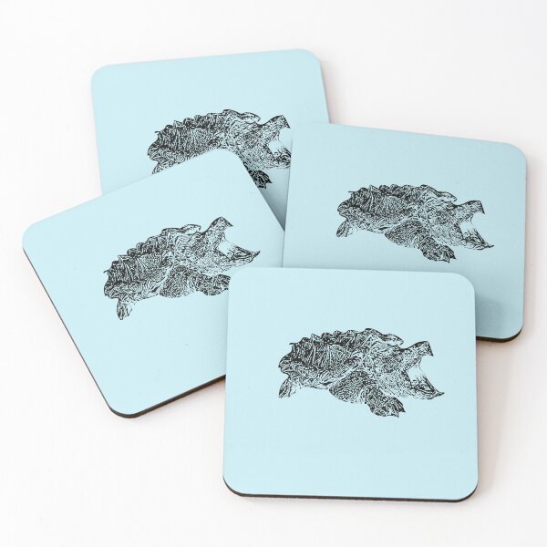 Item preview, Alligator Snapping Turtle Black Design Painting  designed and sold by designsasstultd.