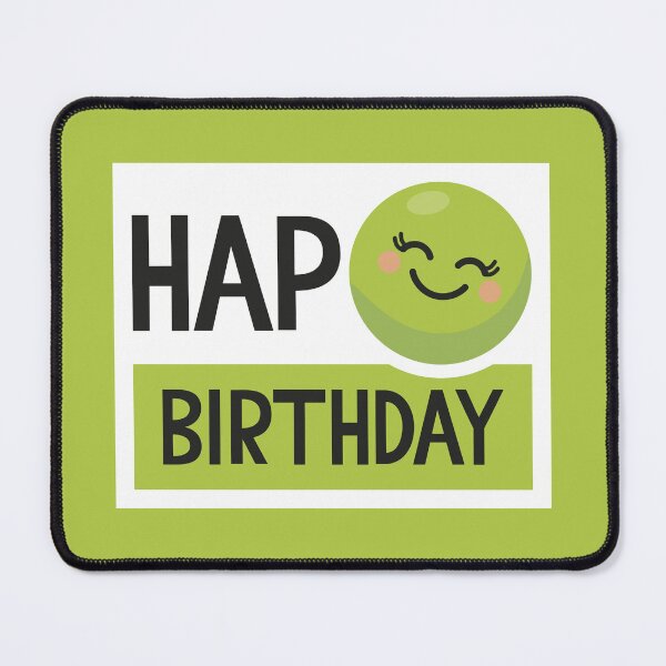 Item preview, Hap-Pea (Happy) Birthday designed and sold by VicEllisArt.