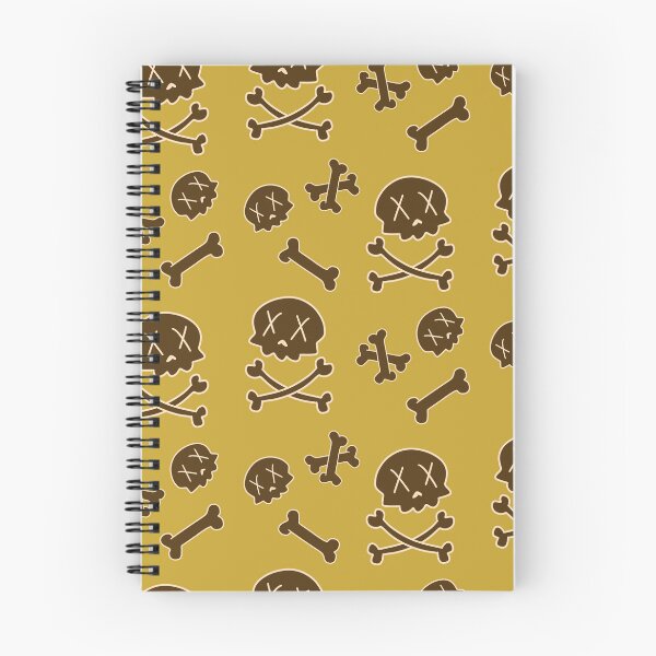 Item preview, Cutesy Raining Skull Essential Patten marrón y amarillo designed and sold by SpaceQueenKee ⭐️⭐️⭐️⭐️⭐️.