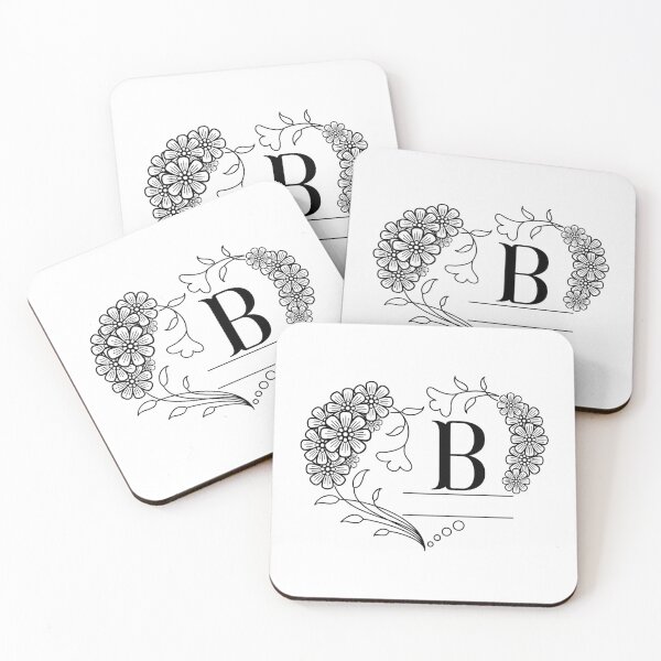 Item preview, Mini floral alphabet letter - B designed and sold by NazarliNigar.