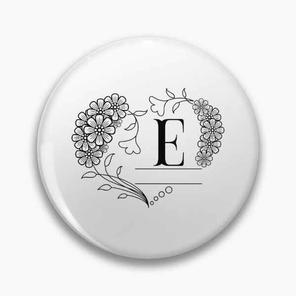 Item preview, Mini floral alphabet letter - E designed and sold by NazarliNigar.