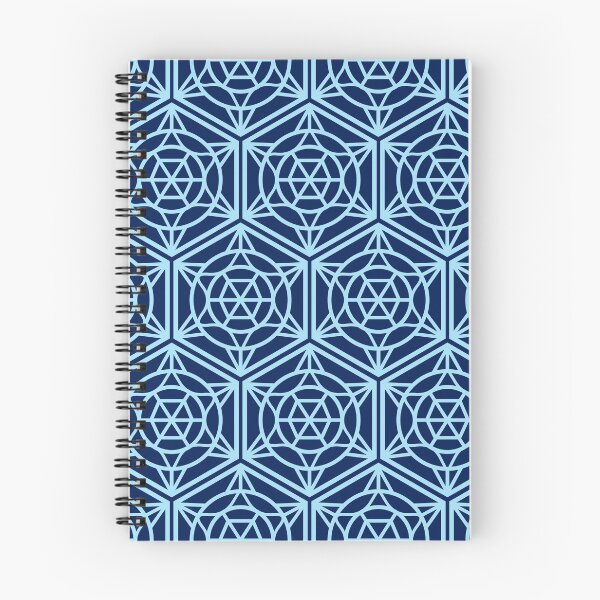 Item preview, Hexagon pattern of blue stars designed and sold by MinEkkoArt.