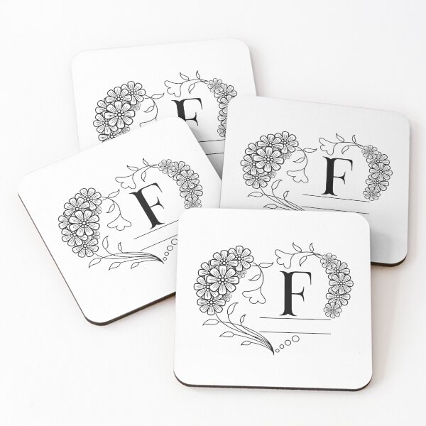 Item preview, Mini floral alphabet letter - F designed and sold by NazarliNigar.