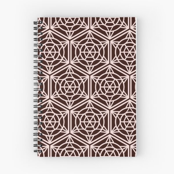 Item preview, Hexagon pattern of brown stars designed and sold by MinEkkoArt.
